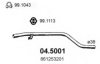 VW 861253201 Exhaust Pipe